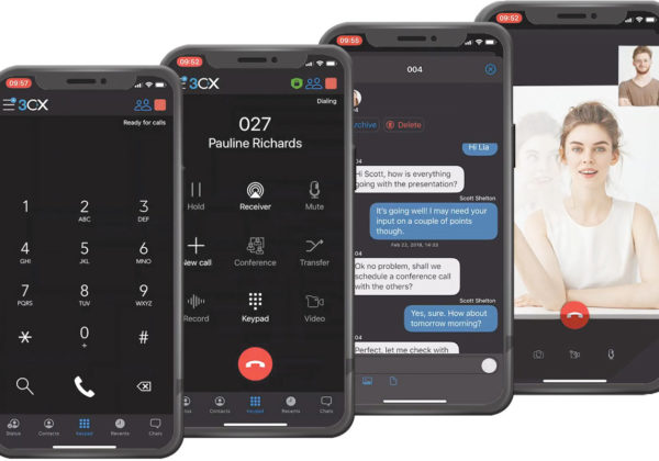 Wie verbinde ich Gespräche mit der 3CX Handy-App?